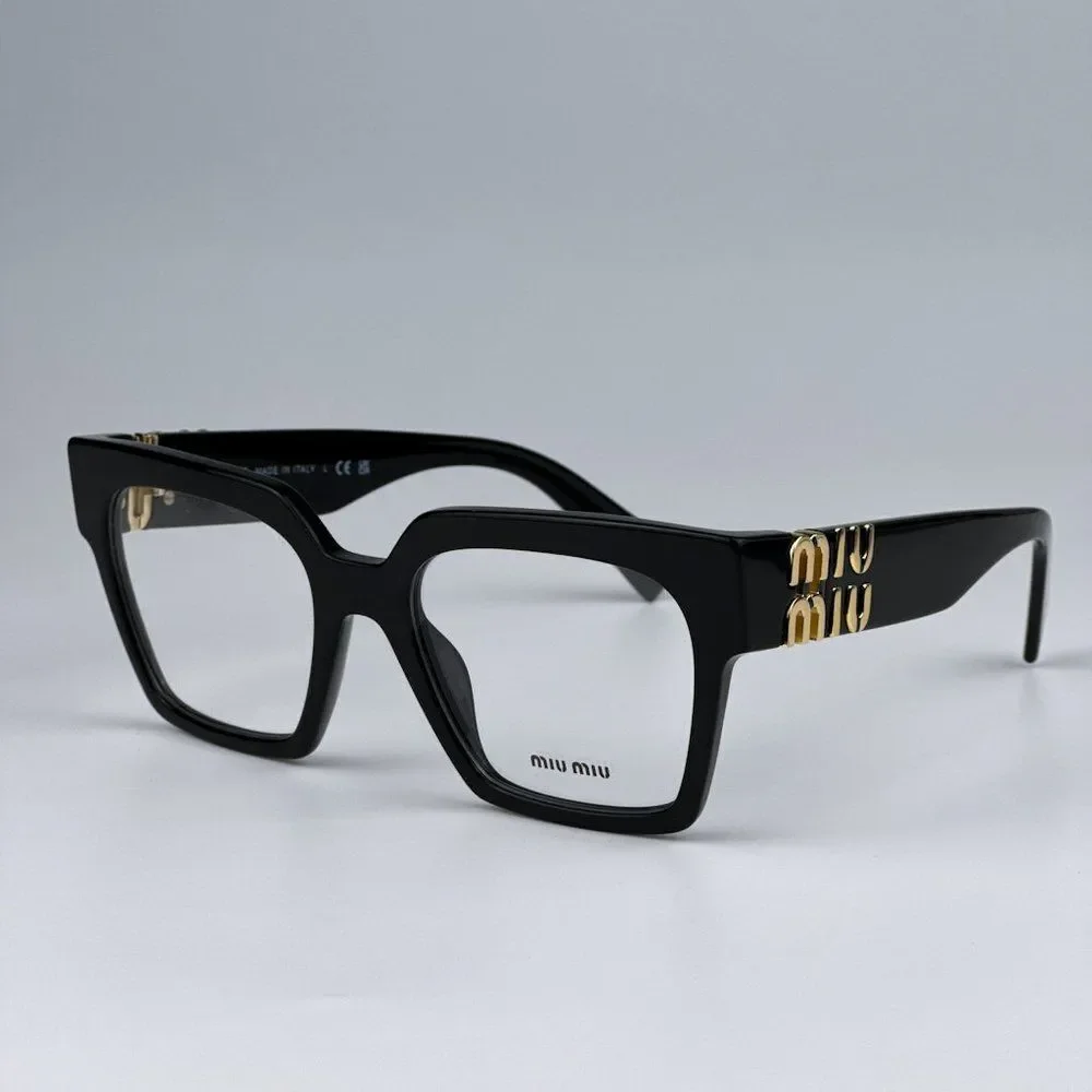NEW Miu Miu MU04UV 1AB1O1 Black Women Eyeglasses Cat Eye MU 04UV